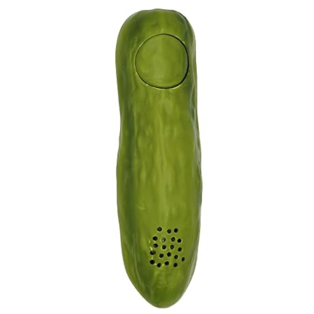 Archie McPhee Electronic Yodeling Pickle White Elephant Gift Toy Musical OC1